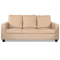 Adorn India Russell 3 Seater Sofa (Beige, Wood)
