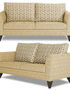 Adorn India Tornado Bricks (3 Years Warranty) 3+2+1 6 Seater Sofa Set with Centre Table (Beige) Modern