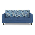 Adorn India Sheldon Crafty 3 Seater Sofa (Blue)