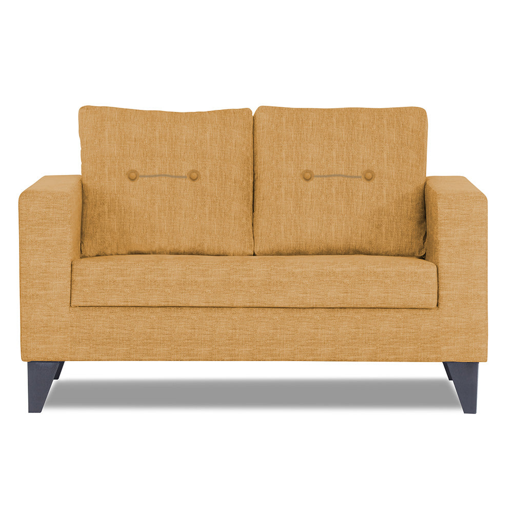 Adorn India Hallton Tufted 2 Seater Sofa (Beige)