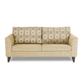Adorn India Cortina Damask 3 Seater Sofa (Beige)