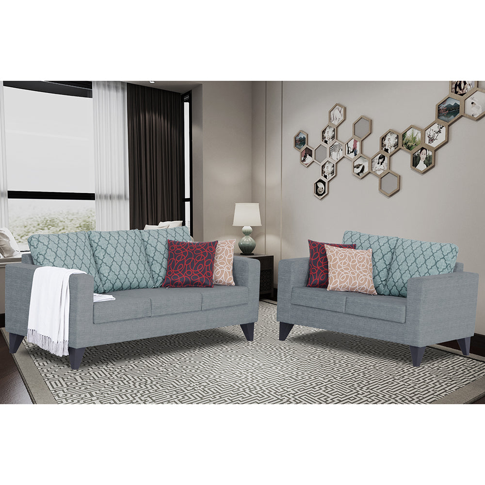 Straight line Plus Blossom 3+2 5 Seater Sofa Set (Grey)