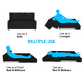 Adorn India Easy Alyn Plus Decent 2 Seater Sofa Cum Bed (4X6) (Black) (1 Year Warranty)