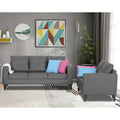Adorn India Straight line Plus Premium Leatherette Suede 3+2 5 Seater Sofa Set (Grey) (3 Year Warranty)