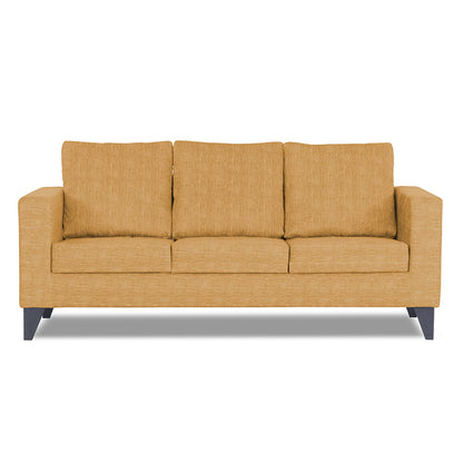Adorn India Straight Line Plus Decent 3 Seater Sofa (Beige)