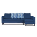 Adorn India Beetle Plus Bricks L Shape 6 Seater Sofa Set (Right Hand Side) (Blue) (3 Year Warranty)