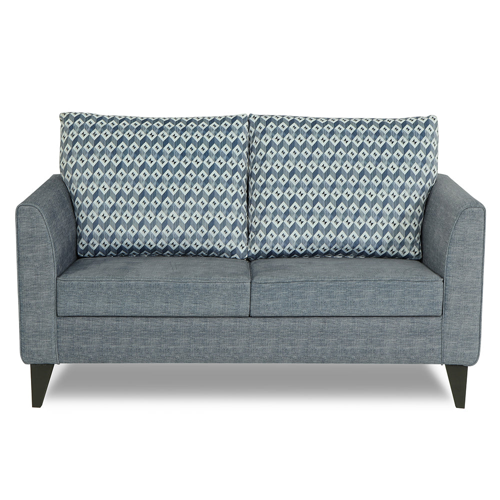 Adorn India Tornado Bricks (3 Years Warranty) 2 Seater Sofa (Grey) Mod