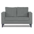 Adorn India Hallton Plain 2 Seater Sofa (Grey) (3 Year Warranty)