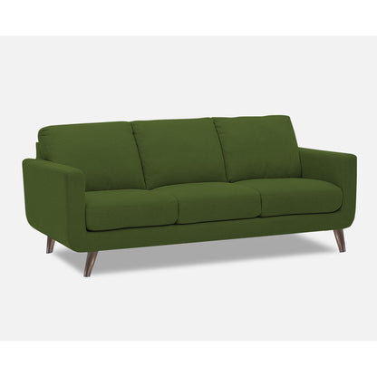 Adorn India Damian 3+2 5 Seater Sofa Set (Green)