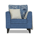 Sheldon Crafty 1 Seater Sofa (Blue)