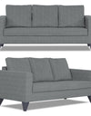Adorn India Hallton Plain 3-2-1 Six Seater Sofa Set (Grey)