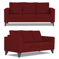 Straight Line Plus Decent 3+2 5 Seater Sofa Set (Maroon)