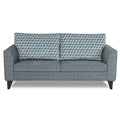 Adorn India Tornado Bricks 3 Seater Sofa (Grey)