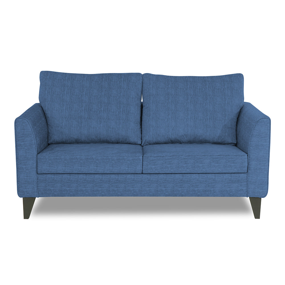 Adorn India Enzo Decent 2 Seater Sofa (Blue)