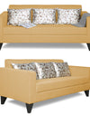 Adorn India Bladen 3 Seater Sofa (Beige)