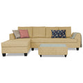 Raiden Decent Premium L Shape 6 Seater Sofa Set with Center Table (Left Hand Side) (Beige)