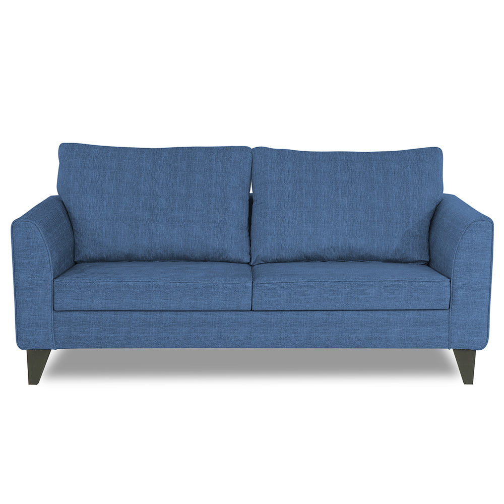 Adorn India Enzo Decent 3 Seater Sofa (Blue)