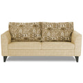 Adorn India Sheldon Crafty 3 Seater Sofa (Beige)