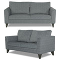 Adorn India Enzo Decent 3+2 5 Seater Sofa Set with Centre Table (Grey)