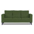 Adorn India Straight Line Plus Decent 3 Seater Sofa (Green) (3 Year Warranty)