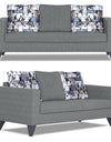 Adorn India Hallton Digitel Print Cushion 3-1-1 Five Seater Sofa Set (Grey)