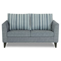 Adorn India Lawson Stripes 2 Seater Sofa (Grey)