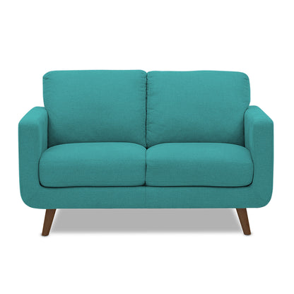 Adorn India Damian 2 Seater Sofa (Aqua Blue)