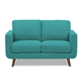 Adorn India Damian 2 Seater Sofa (Aqua Blue) (3 Year Warranty)