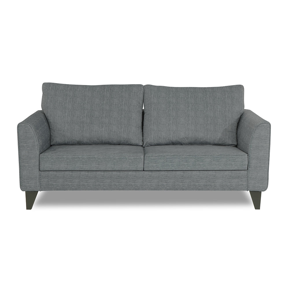 Adorn India Enzo Decent 3 Seater Sofa (Grey)