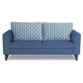 Adorn India Tornado Bricks 3 Seater Sofa (Blue)