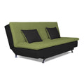 Adorn India Aspen 3 Seater Sofa Cum Bed (Green & Black) (3 Year Warranty)