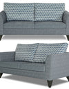 Adorn India Tornado Bricks (3 Years Warranty) 3+1+1 5 Seater Sofa Set with Centre Table (Grey) Modern