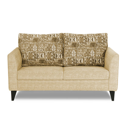 Adorn India Sheldon Crafty 2 Seater Sofa (Beige)