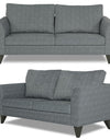 Adorn India Enzo Decent (3 Years Warranty) 3+1+1 5 Seater Sofa Set with Centre Table (Grey) Modern