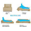 Adorn India Easy Alyn Plus Decent 2 Seater Sofa Cum Bed (3x6) (Beige) (1 Year Warranty)