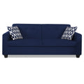 Adorn India Blazer Plus 3 Seater Sofa (Blue)