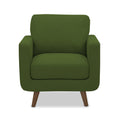Adorn India Damian 1 Seater Sofa (Green) (3 Year Warranty)