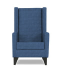 Adorn India Christopher 1 Seater Wing Chair Decent (Blue)