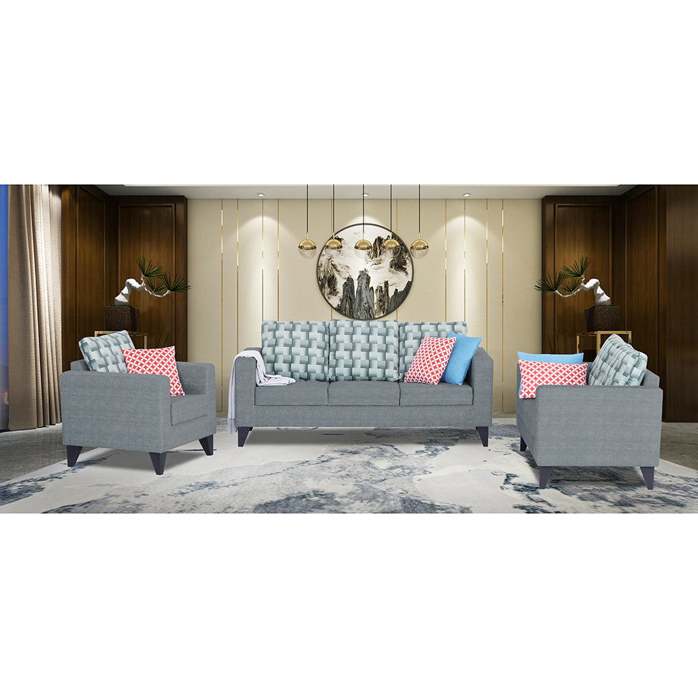 Straight line Plus Bricks 3+2+1 6 Seater Sofa Set (Grey)