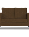 Adorn India Hallton Tufted 2 Seater Sofa Set (Brown)