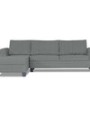 Adorn India Alexia Plus Decent L Shape 6 Seater Sofa Set (Left Hand Side) (Grey)