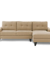 Adorn India Midas L Shape 6 Seater Sofa Set Right Hand Side (Beige)