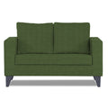 Adorn India Wood Hallton Plain 2 Seater Sofa (Green) (3 Year Warranty)