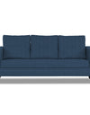 Adorn India Hallton Tufted 3 Seater Sofa (Blue)