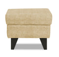 Adorn India Christopher 1 Seater Wing Chair Decent with Puffy (Beige)