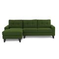 Adorn India Midas L Shape 6 Seater Sofa Set Left Hand Side (Green) (3 Year Warranty)