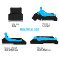 Adorn India Easy Alyn Plus Decent 1 Seater Sofa Cum Bed (2.5x6) (Black) (1 Year Warranty)