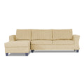 Adorn India Valencia Plus Decent L Shape 6 Seater Sofa Set (Left Hand Side) (Beige)