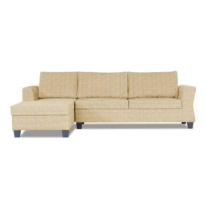 Adorn India Alexia Plus Decent L Shape 6 Seater Sofa Set (Left Hand Side) (Beige)