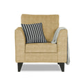 Adorn India Enzo Decent 1 Seater Sofa (Beige)
